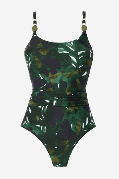 Miraclesuit Green/Multi Magicsuit Palmetto Cady One Piece Swimsuit