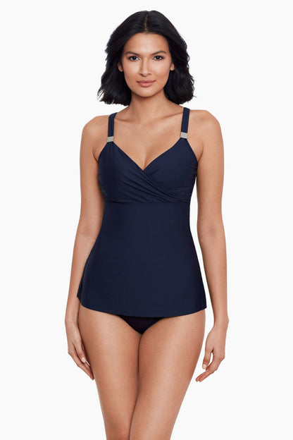 Miraclesuit Midnight Surplice Underwire Tankini D-DDD Cups