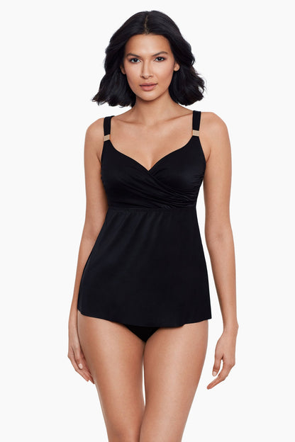 Miraclesuit Midnight Surplice Underwire Tankini D-DDD Cups
