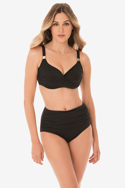 Miraclesuit Midnight Underwire Surplice Bra Top