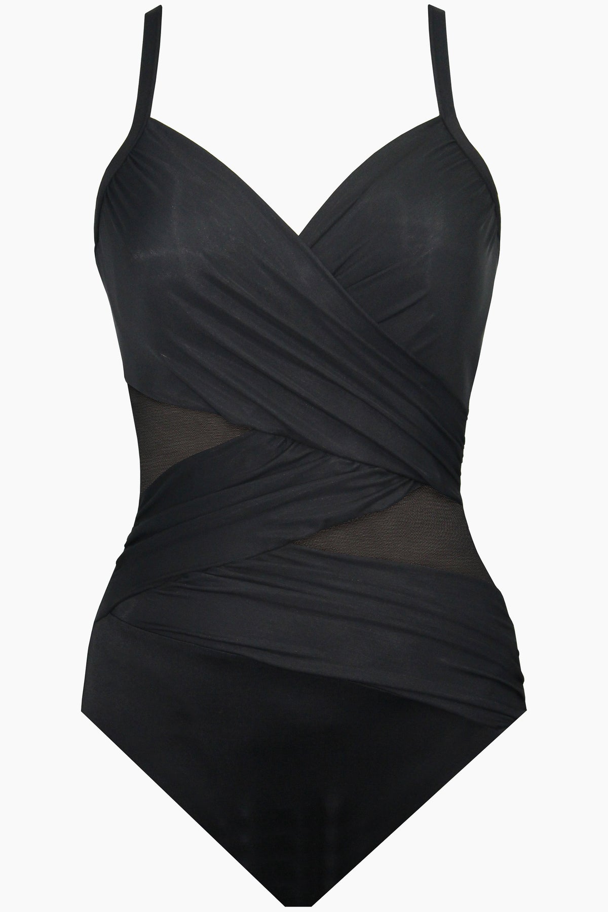 Miraclesuit Black Mystify One Piece Swimsuit