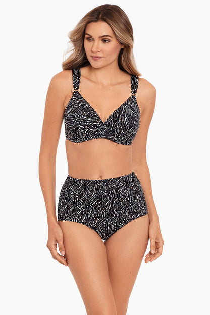 Miraclesuit Bronze Tummy Control Swimsuit Two Piece - Bronze Age Norma Jean Retro Swim Bottom
