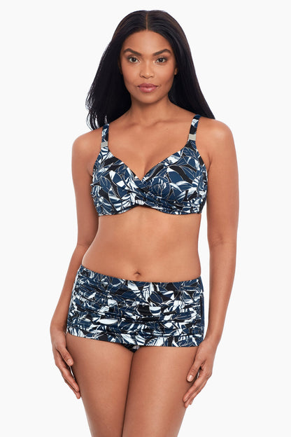 Miraclesuit Silver Shimmer Shadows Norma Jean Retro Swim Bottom