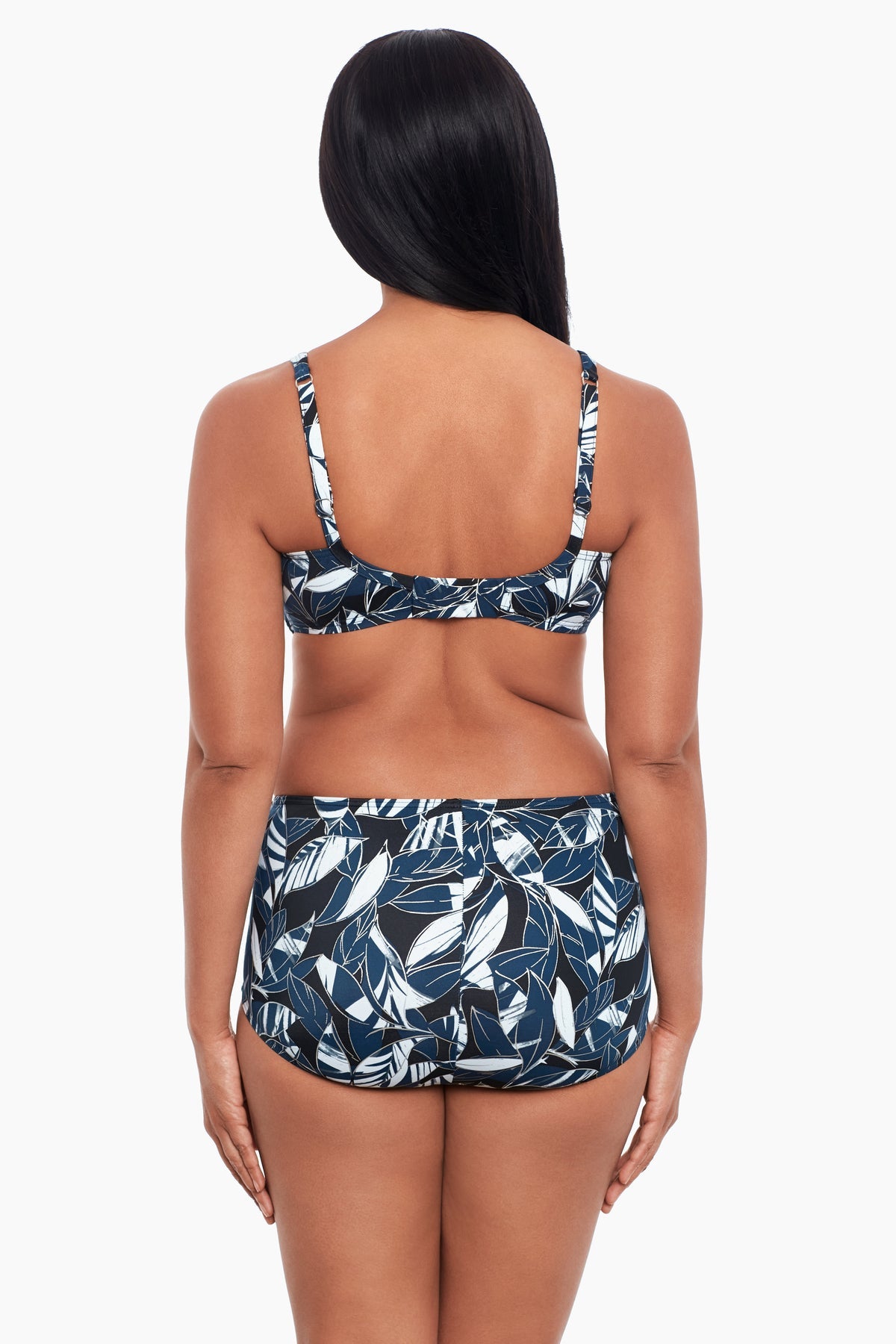 Miraclesuit Silver Shimmer Shadows Norma Jean Retro Swim Bottom