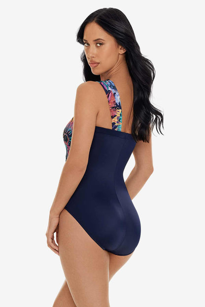 Miraclesuit Navy/Multi Goddess One Piece in Belize
