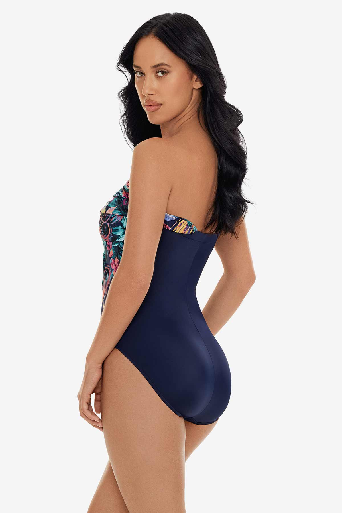 Miraclesuit Navy/Multi Goddess One Piece in Belize