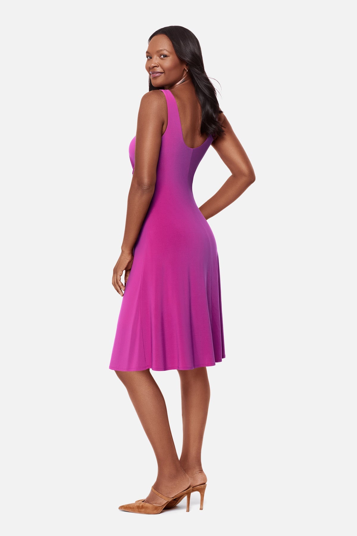 Miraclesuit Framboise Remi Fit & Flair Shaping Dress in Framboise