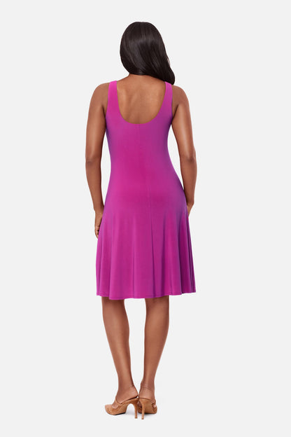 Miraclesuit Framboise Remi Fit & Flair Shaping Dress in Framboise
