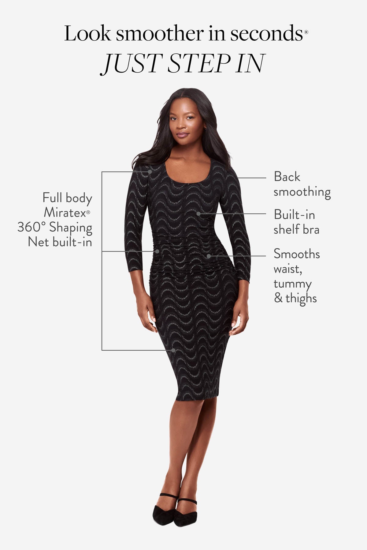Miraclesuit Slinky Suri Shaping Dress in Slinky