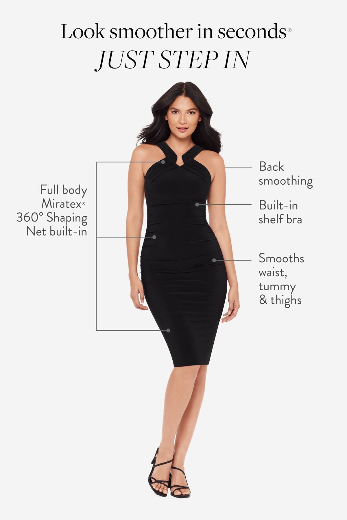 Miraclesuit Black Idol Shaping Dress in Black