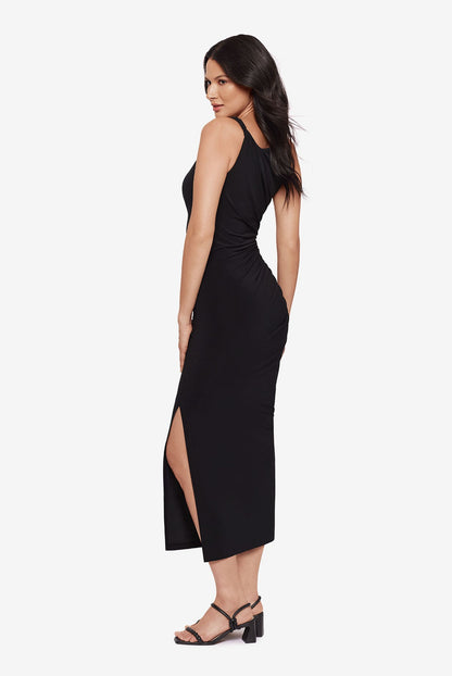 Miraclesuit Black Body by Maxi Shaping Dress in Black