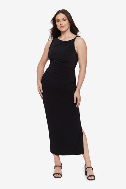 Miraclesuit Black Body by Maxi Shaping Dress in Black