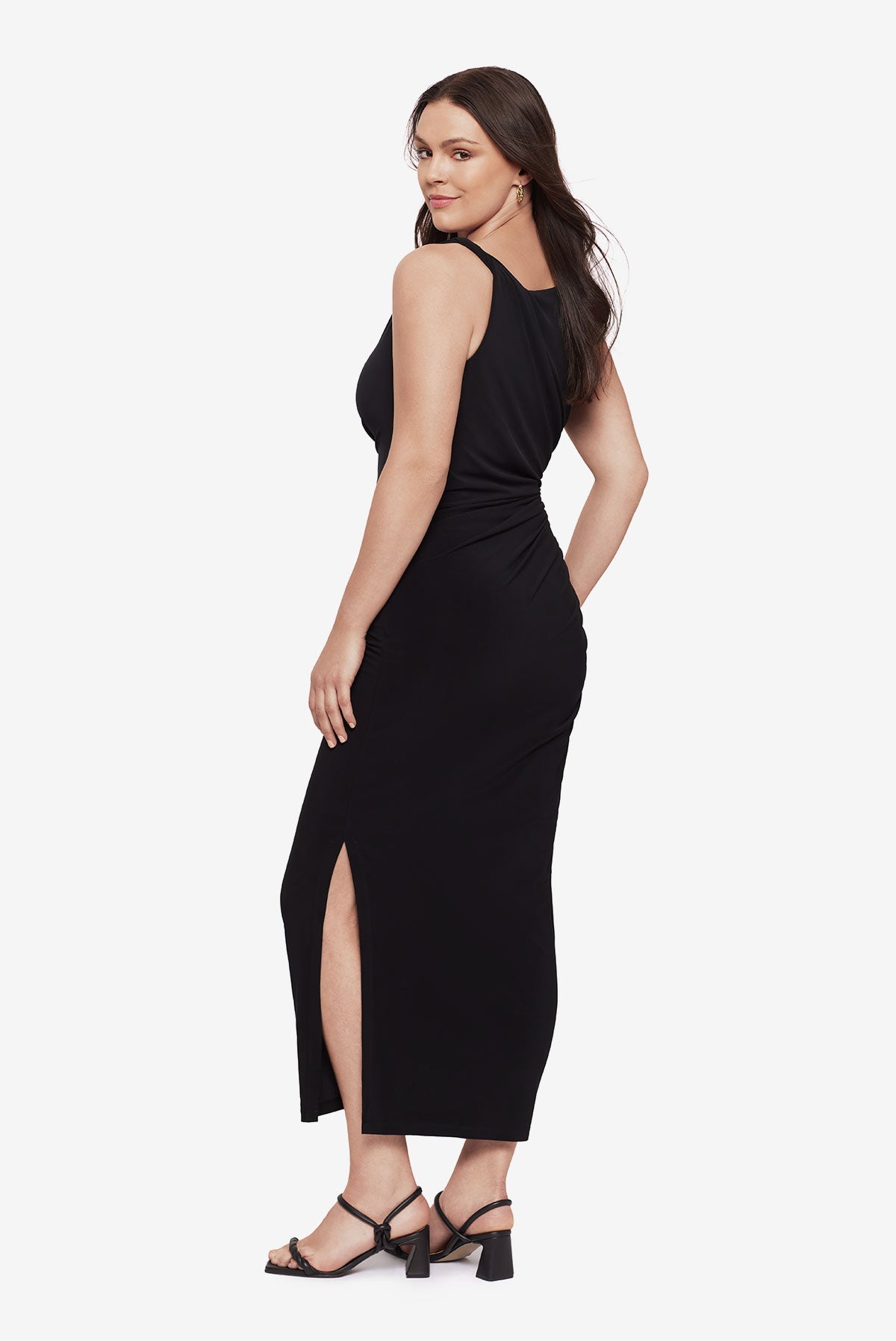 Miraclesuit Black Body by Maxi Shaping Dress in Black
