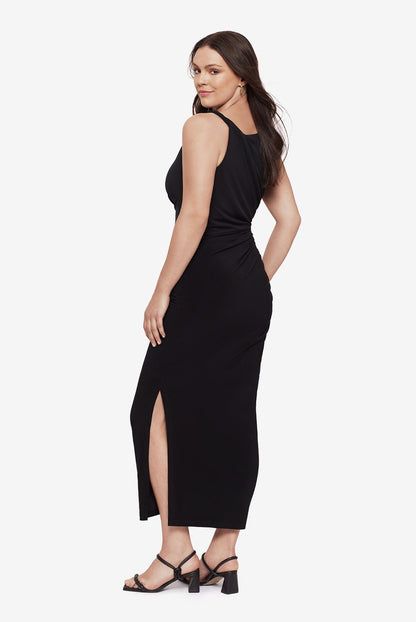 Miraclesuit Black Body by Maxi Shaping Dress in Black