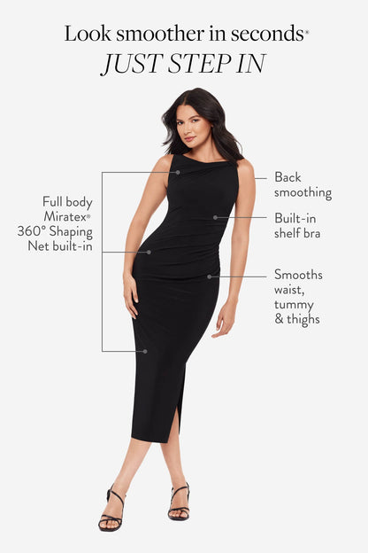 Miraclesuit Black Aria Shaping Dress in Black