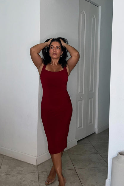 Miraclesuit Crimson Diva Shaping Dress in Crimson