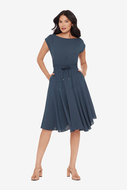 Miraclesuit Slate Soft Georgette Float Dress in Slate