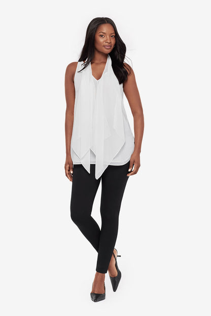 Miraclesuit Ivory Soft Georgette Layered Tunic in Ivory