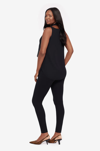 Miraclesuit Black Soft Georgette Layered Tunic in Black