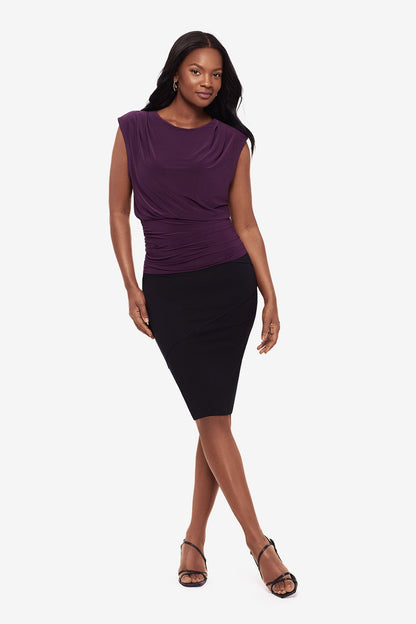 Miraclesuit Plum Tabi Blouson Top in Plum