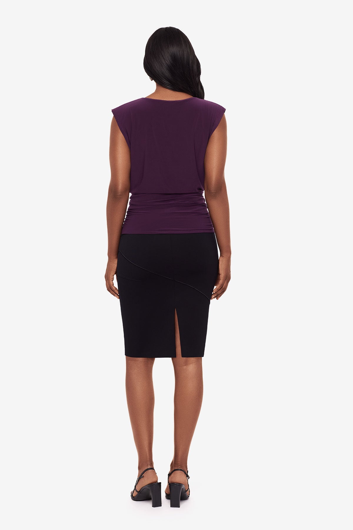 Miraclesuit Plum Tabi Blouson Top in Plum