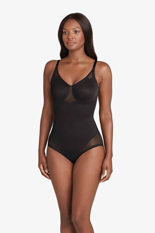 Miraclesuit Black Extra Firm Sexy Sheer Shaping Bodybriefer