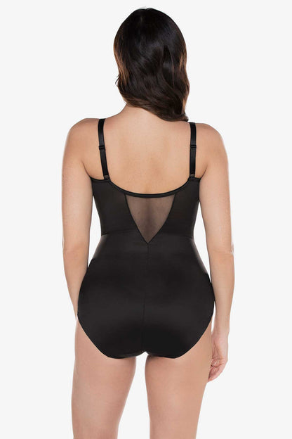 Miraclesuit Black Extra Firm Sexy Sheer Shaping Bodybriefer