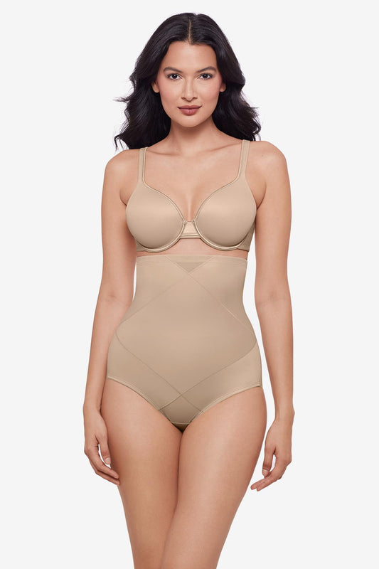 Miraclesuit Warm Beige/Nude Tummy Tuck High-Waisted Shaping Brief