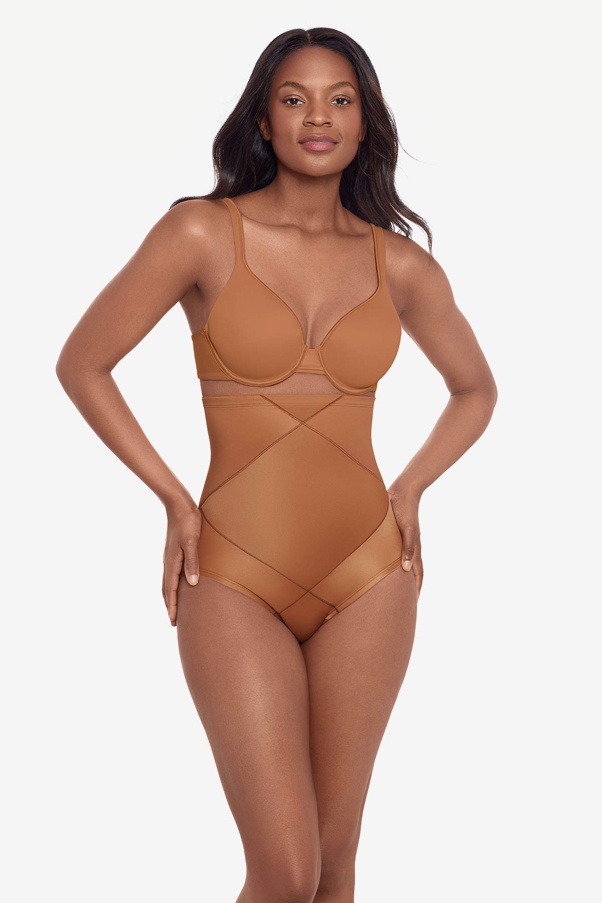Miraclesuit Warm Beige/Nude Tummy Tuck High-Waisted Shaping Brief