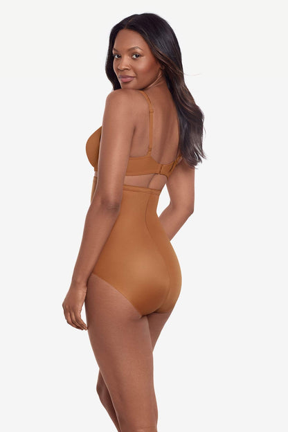 Miraclesuit Warm Beige/Nude Tummy Tuck High-Waisted Shaping Brief