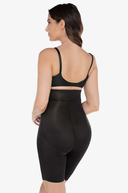 Miraclesuit Black Hi Waist Long Leg Shaper