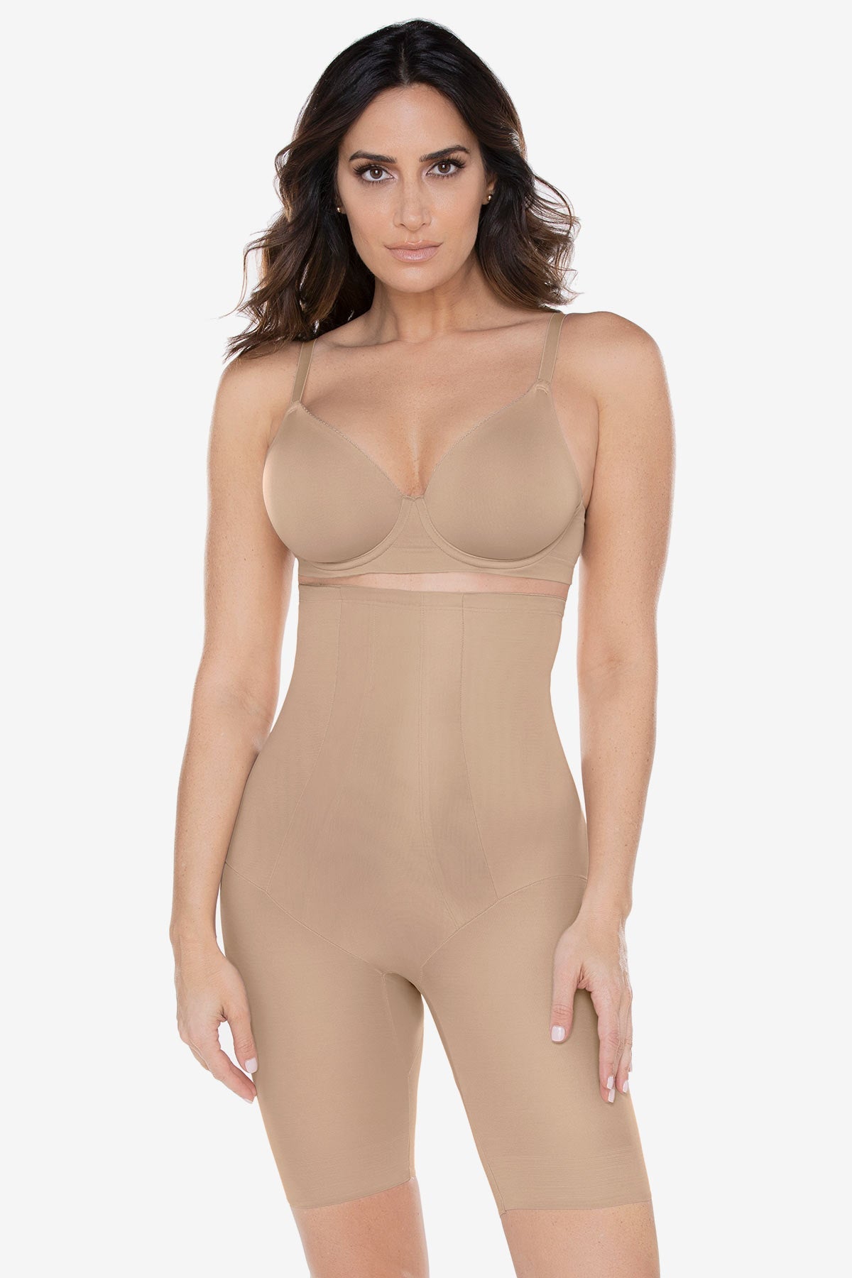 Miraclesuit Black Hi Waist Long Leg Shaper
