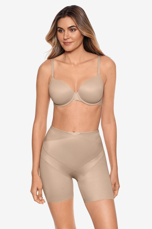 Miraclesuit Warm Beige/Nude Waistline Bike Short