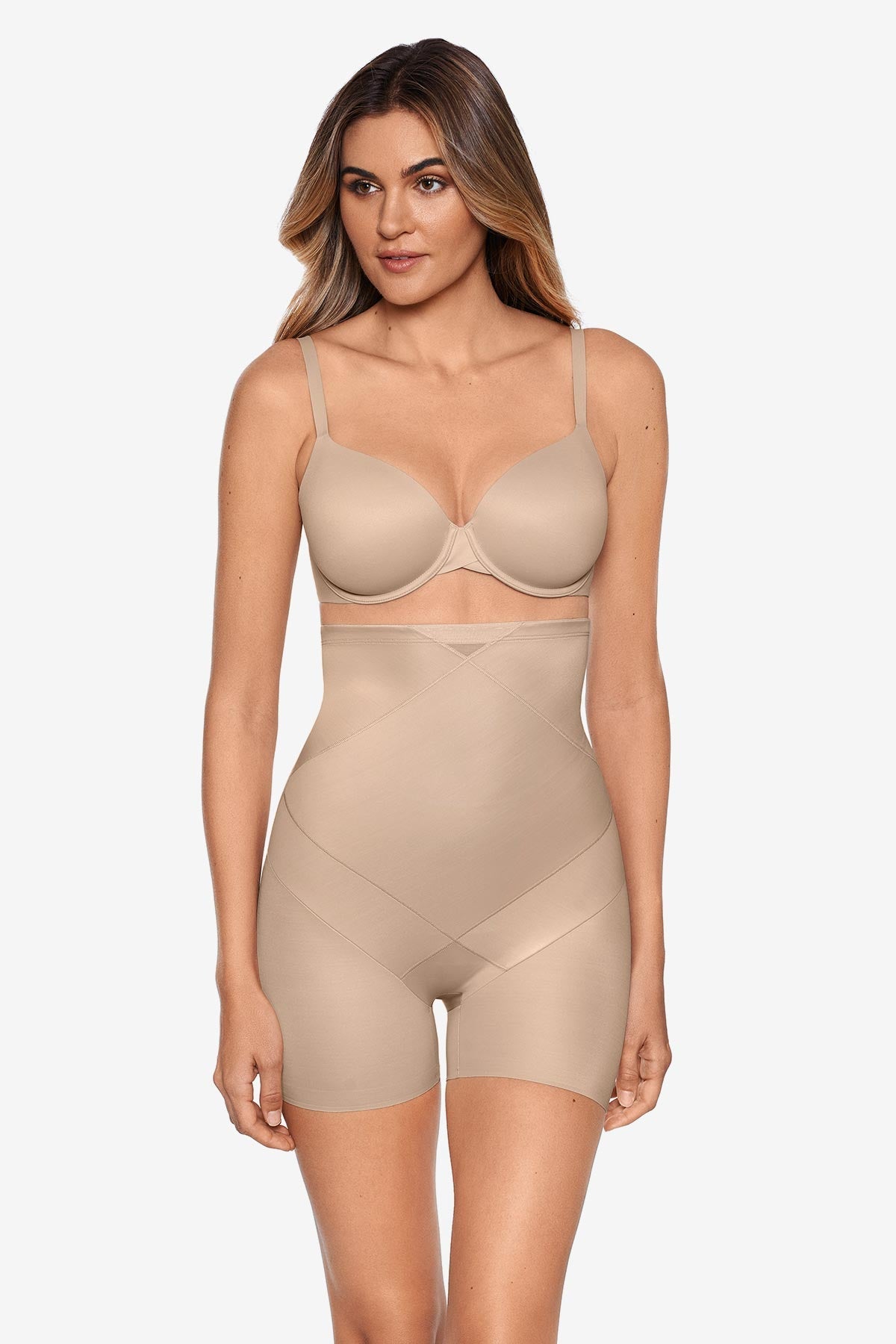 Miraclesuit Warm Beige/Nude High Waist Boyshort