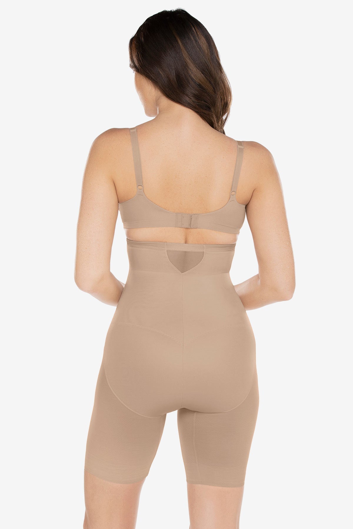 Miraclesuit Black Extra Firm Sexy Sheer Shaping Hi-Waist Thigh Slimmer