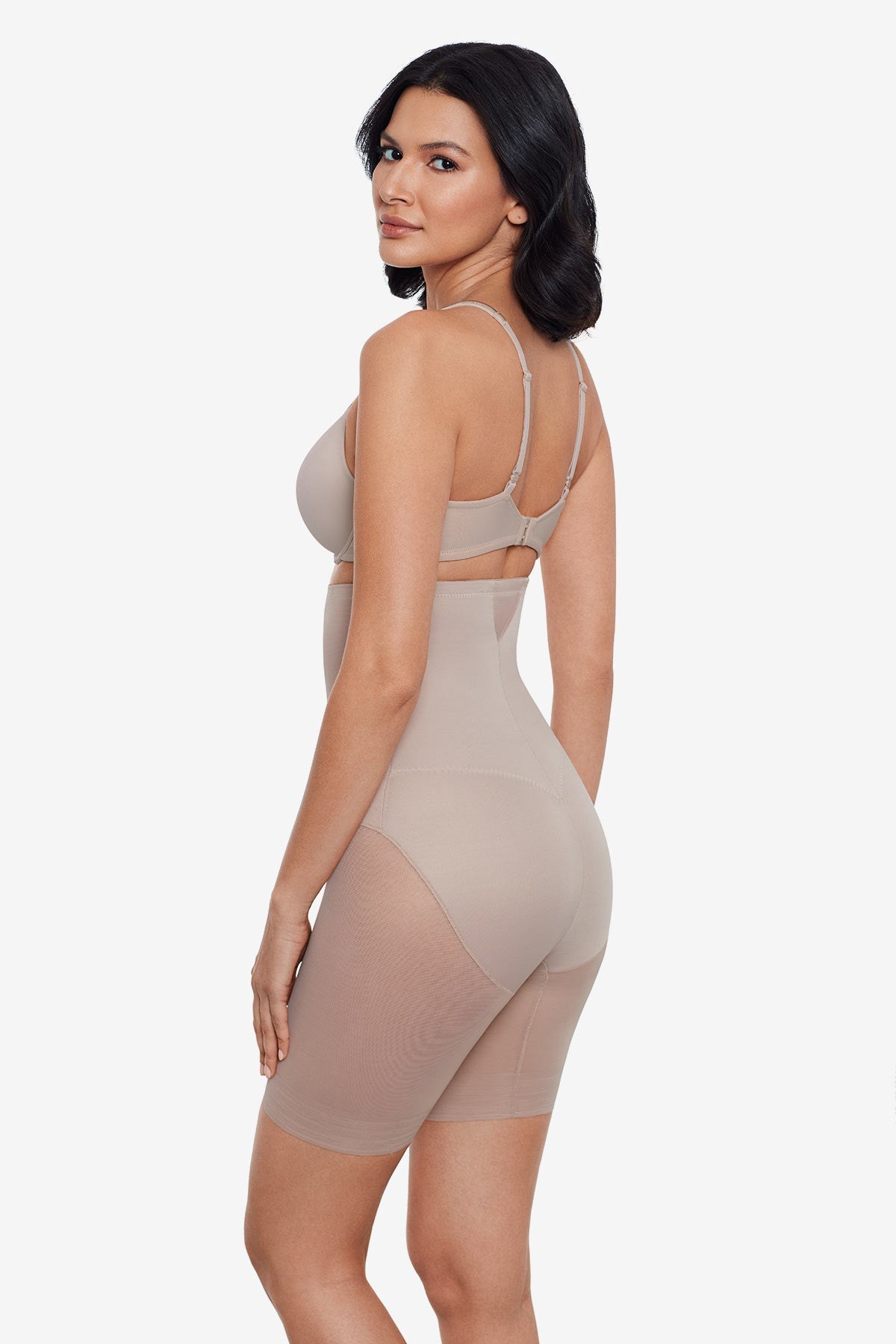 Miraclesuit Black Extra Firm Sexy Sheer Shaping Hi-Waist Thigh Slimmer