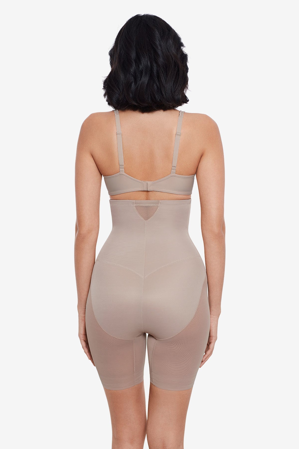 Miraclesuit Black Extra Firm Sexy Sheer Shaping Hi-Waist Thigh Slimmer