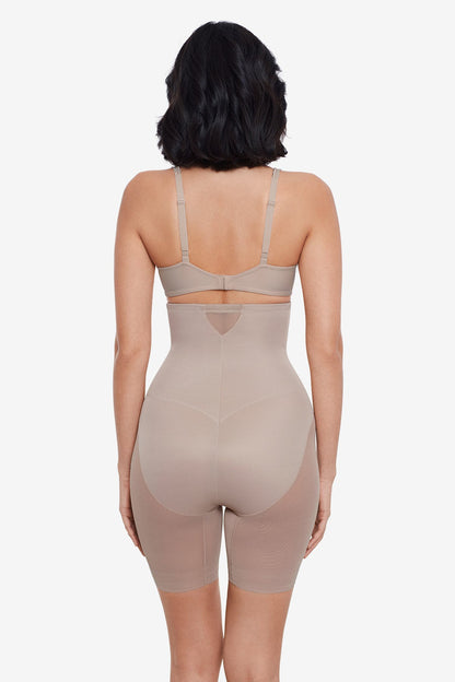 Miraclesuit Black Extra Firm Sexy Sheer Shaping Hi-Waist Thigh Slimmer