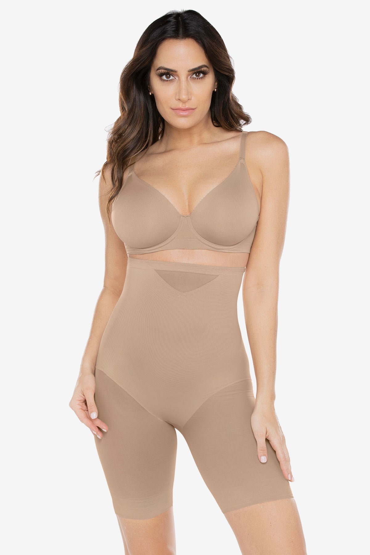 Miraclesuit Black Extra Firm Sexy Sheer Shaping Hi-Waist Thigh Slimmer