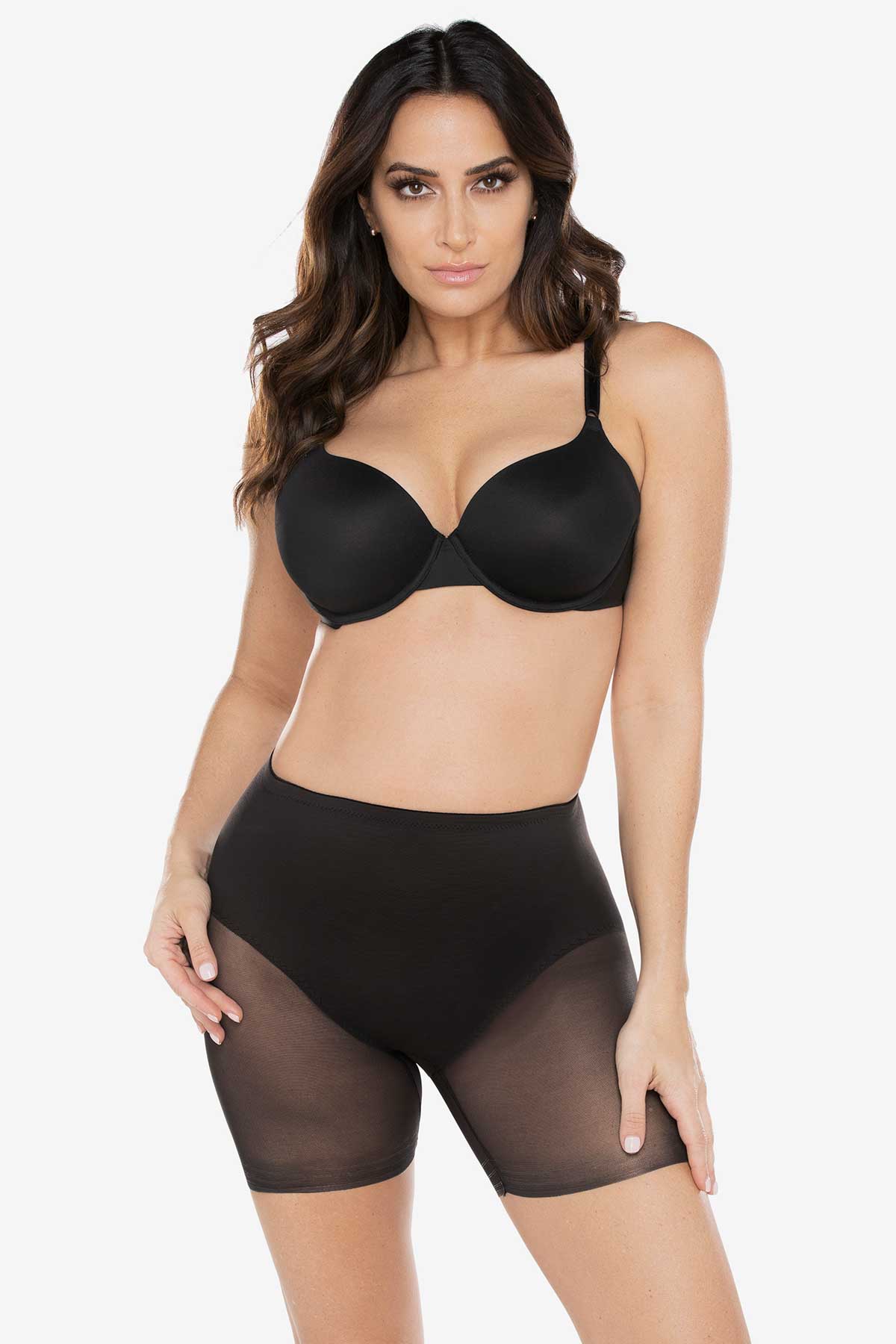 Miraclesuit Black Sheer Derriere X-Firm Lift Boyshort