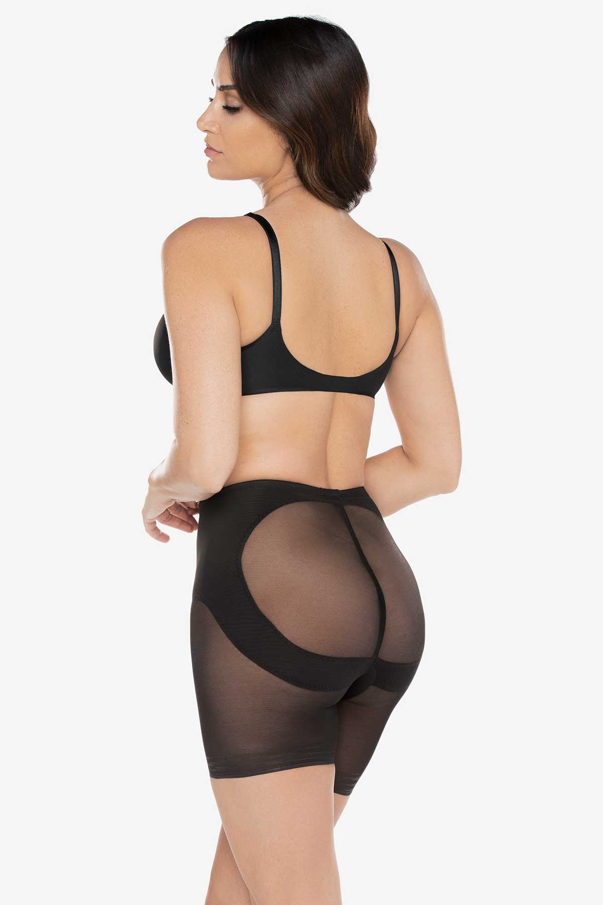 Miraclesuit Black Sheer Derriere X-Firm Lift Boyshort