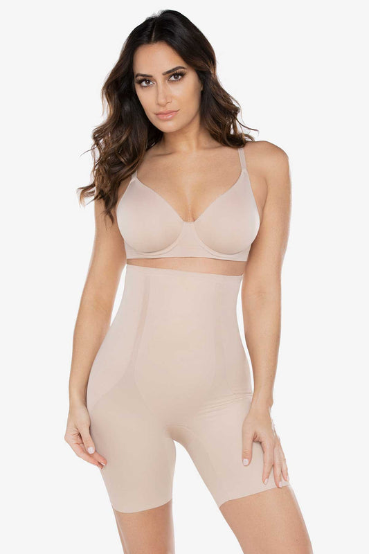 Miraclesuit Warm Beige/Nude Hi-Waist Mid Thigh Slimmer