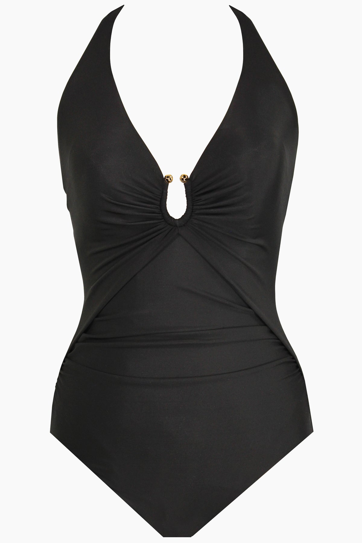 Miraclesuit Black Razzle Dazzle Bling One Piece Swimsuit