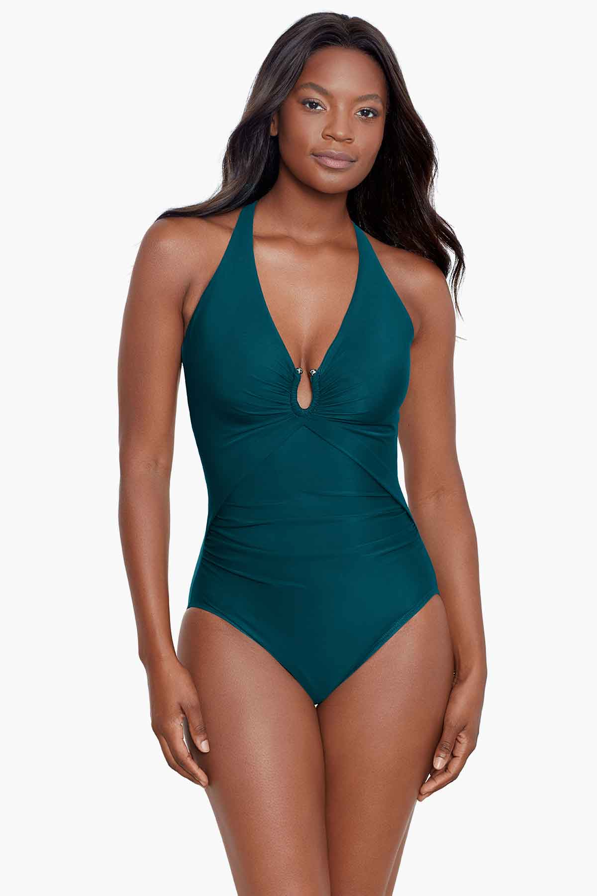 Miraclesuit Black Razzle Dazzle Bling One Piece Swimsuit