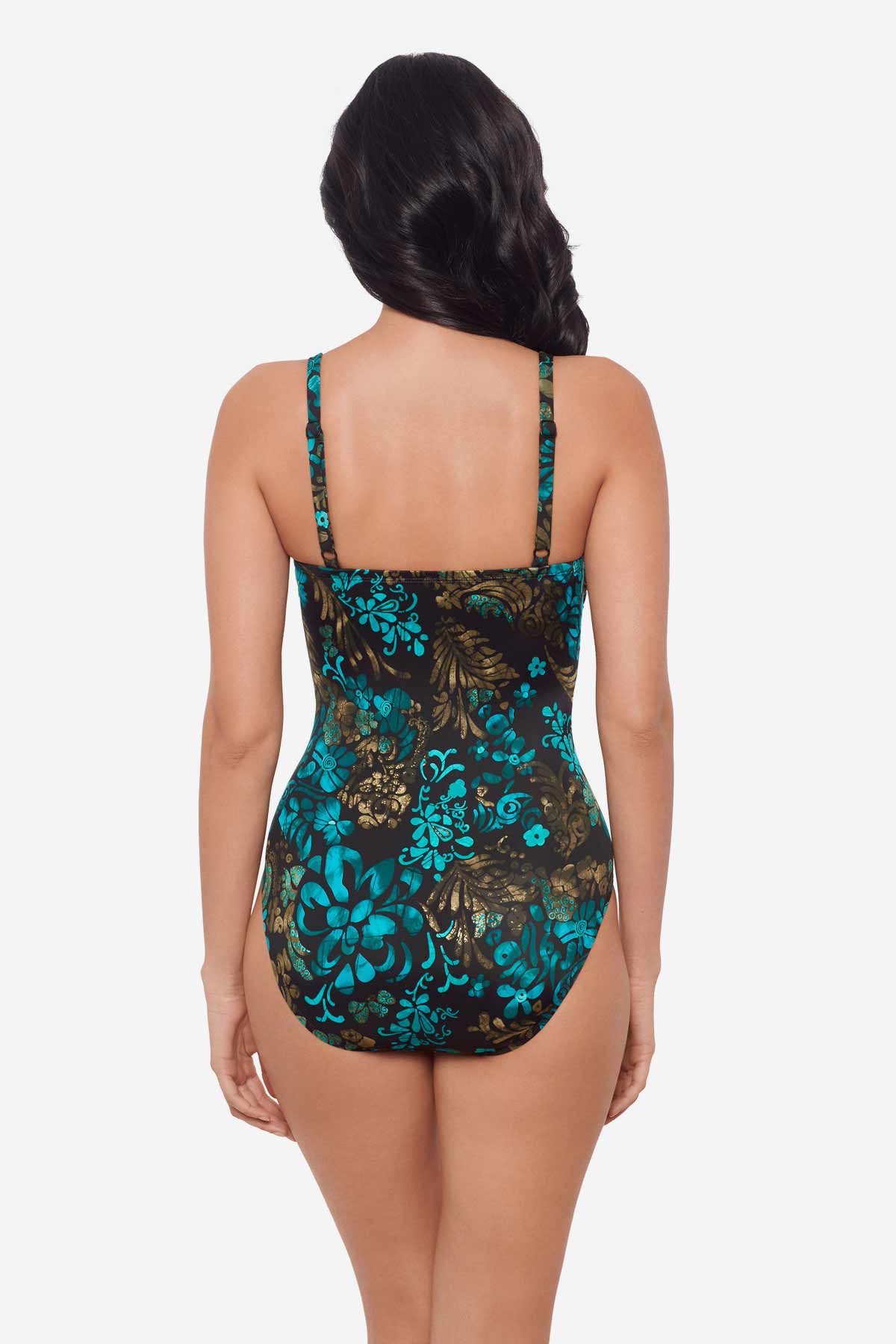 Miraclesuit Black/Multi Flor De Mare Lyra One Piece Swimsuit