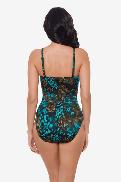 Miraclesuit Black/Multi Flor De Mare Lyra One Piece Swimsuit