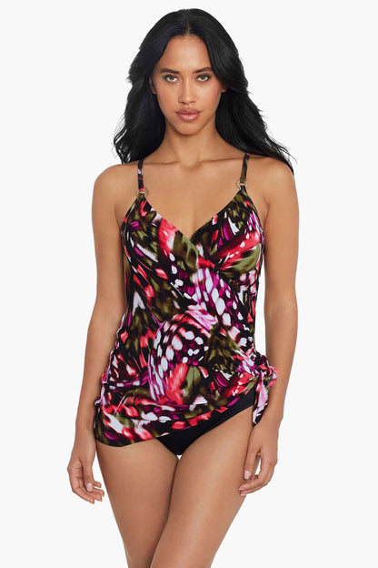 Miraclesuit Black/Multi Magicsuit Flutter Willow One Piece Swimsuit