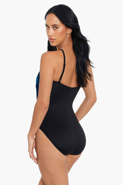 Miraclesuit Blue/Multi Magicsuit Hazy Daze Lisa One Piece Swimsuit