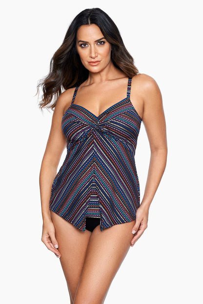 Miraclesuit Multi Shimmer Links Love Knot Tankini
