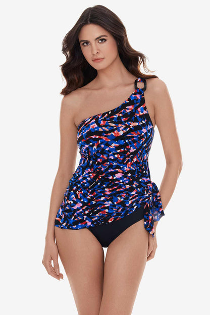 Miraclesuit Black/Multi Burano Amal Swim Dress